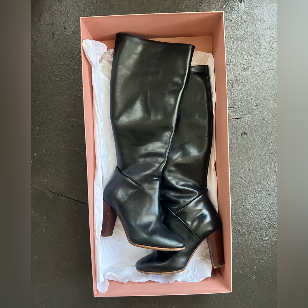 Sezane leather boots size 38fr